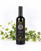 Bottiglia da 1 litro di olio extravergine biologico con rami di edera